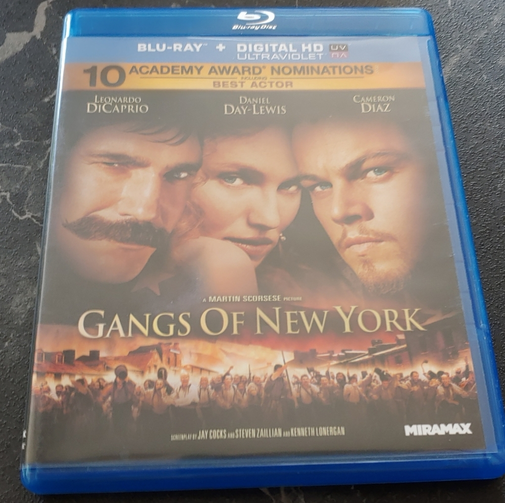 Excellent Used Condition Gangs of New York BluRay Disc